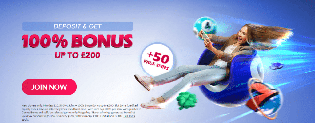 Robin Hood Bingo Welcome Bonus - Dep & Get 100% up to £200 + 50 FREE SPINS